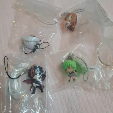 코드기어스 Code BLACK 1번 복권 큥캐릭터 세트 전 4종