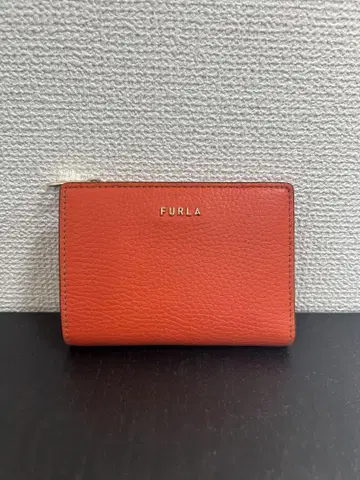[FURLA] 접이식 지갑 오렌지