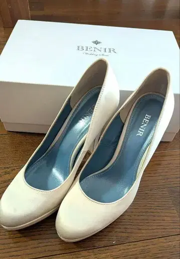 [ 결혼식용 ] BENIR 화이트 하이힐 25cm