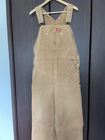 Dickies 베이지 오버롤