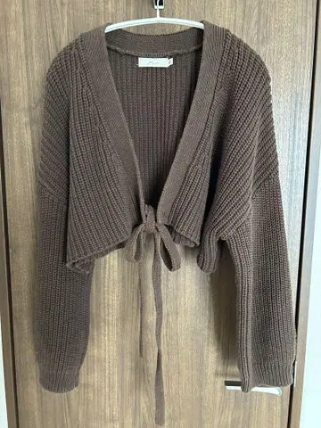 moussy 코튼 숏 가디건