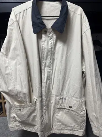 LONDON FOG 베이지 노카라 코트