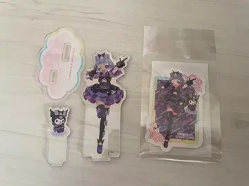 비밀의 아이프리 치이 산리오 쿠로미 아크릴 스탠드 스티커