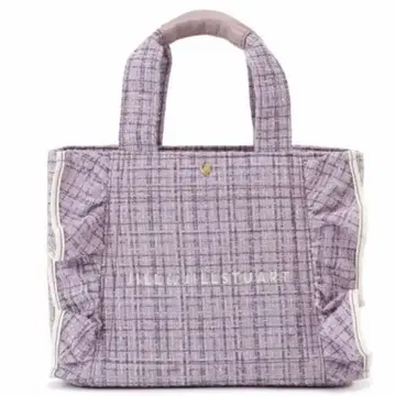 JILL by JILLSTUART 트위드 프릴 토트백 스몰 퍼플 트위드