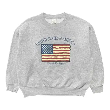 USA 구제 의류 90S 빈티지 맨투맨 트레이닝복 성조기 프린트