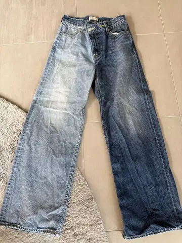 로데오 크라운 와이드 보울 비대칭 와이드 데님