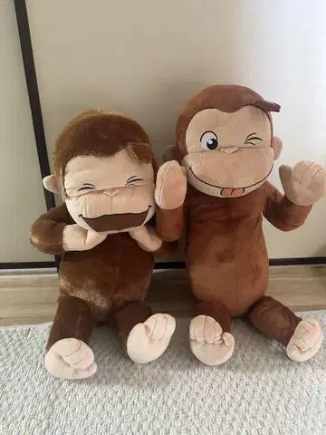호기심 많은 조지 봉제 인형 BIG 70cm 2세트