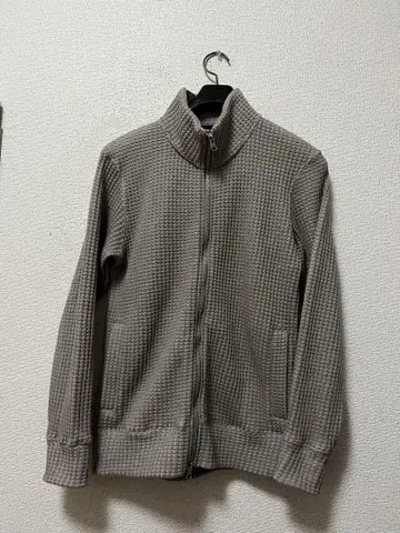 남성용 비기 드라이버즈 니트 /1 그레이 와플 더블 지퍼 스트레치