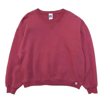 USA 구제 의류 90S 멕시코제 무지 전면 V넥 러셀 맨투맨 빈티지