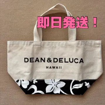 DEAN&DELUCA 하와이 한정판 하이비스커스 패턴 토트백