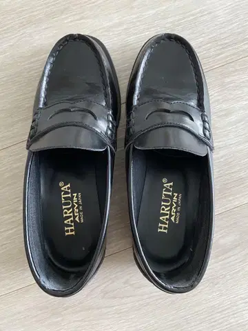 HARUTA 블랙 로퍼
