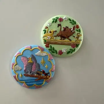 Disney Characters 자수 캔뱃지 덤보, 라이온킹