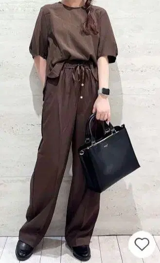 라메 스트라이프 이지 와이드 팬츠 오파크 클립