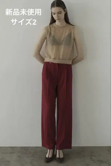 클라네 2WAY TUCK STRAIGHT PANTS