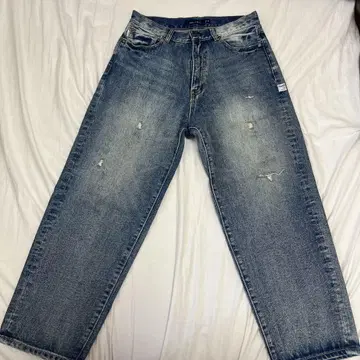 Nautica 데미지 가공 스트레이트 청바지