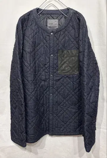 BACKLASH 퀼팅 데님 블루종 / 백래쉬 가죽 다운 셔츠