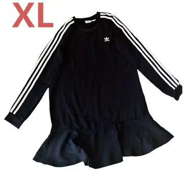 [레어] adidas 오리지널 DRESS 쓰리라인 프릴 원피스 XL