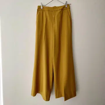 DAMA collection 머스타드 컬러 세미 와이드 팬츠