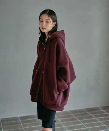 렙심 LEPSIM 퍼프 에어 ZIPBIG 후디 브라운 핑크 새상품