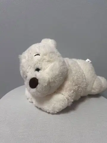 화이트 푸우 봉제 인형