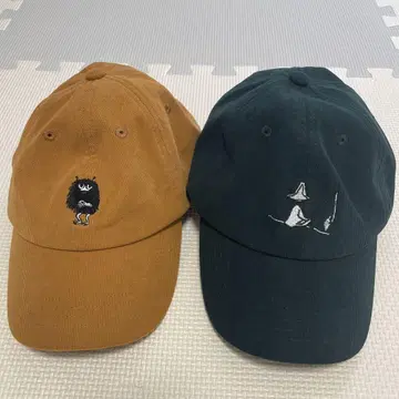 MODMIN 자수 캡 2개 세트 무민