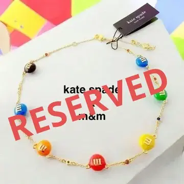 케이트 스페이드 x m&m 목걸이
