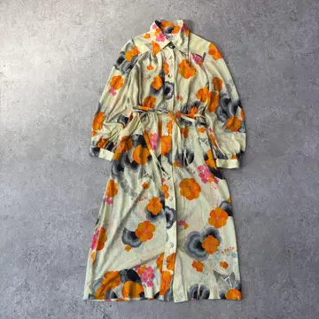Sallie MICALADY 미카레디 70s 80s 레트로 꽃무늬 원피스