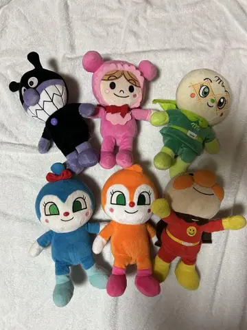 호빵맨 봉제 인형 6체 세트