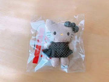 헬로키티 토이 키홀더 일광화상 키티 로리즈팜 블랙 도트