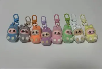 LABUBU 라브브 봉제 인형 키링 8개 세트