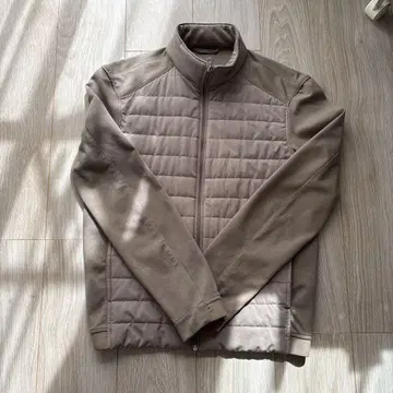 ZARA 베이지 지퍼 달린 퀼팅 자켓