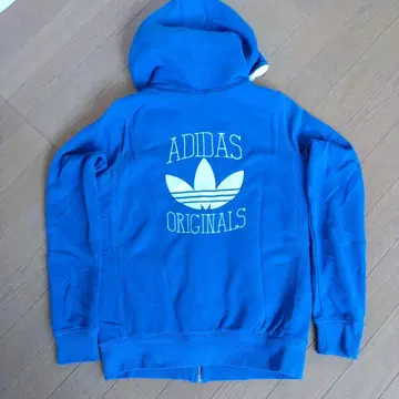 아디다스 adidas ORIGINALS 지퍼 백 로고 후드티 L