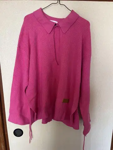 Knuth Marf 카라 부착 핑크 니트