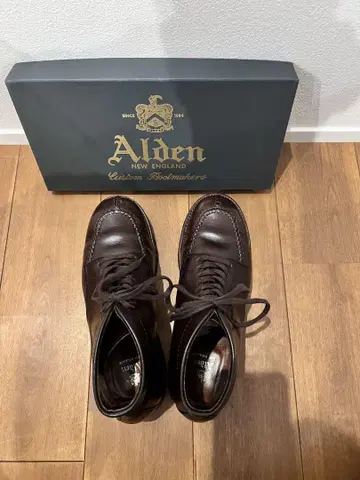 Alden 탱커 부츠 7D 다크 브라운 크롬엑셀 45407H