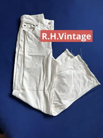 화이트 스트레이트 데님 26 론 헤르만 R.H.Vntage RHC