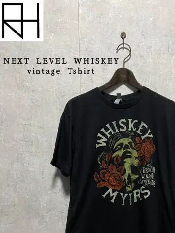 [ 구제 의류 ] NEXT LEVEL WHISKEY 프론트 디자인 T셔츠