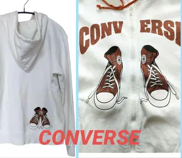 CONVERSE 스니커즈 그래픽 지퍼 후드티 M 사이즈