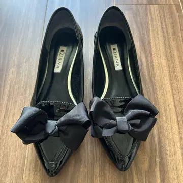 DIANA 블랙 플랫슈즈 23.5cm