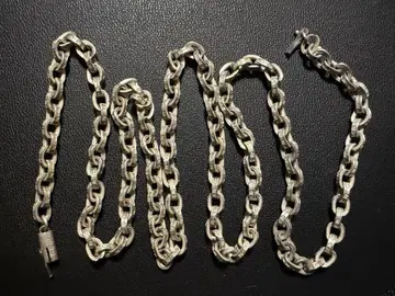 실버 체인 목걸이 약 60cm