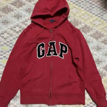 구제 의류 gap 풀 집업 후드티 00s 90s 빨간색 자수