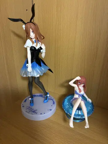 5등분의 신부 나카노 미쿠 피규어 2점 묶음 판매