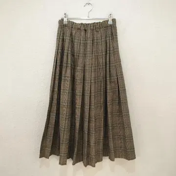 어반 리서치 도어즈 렌 체크 플리츠 스커트 [ One ]