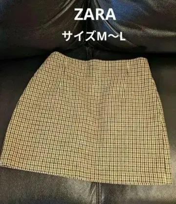 시착만 한 상품 ZARA 체크 무늬 미니 스커트 완판템