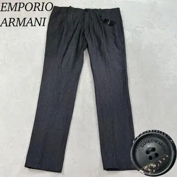 I928 미사용 새상품 4XL 엠포리오 아르마니 슬랙스 그레이 남성용