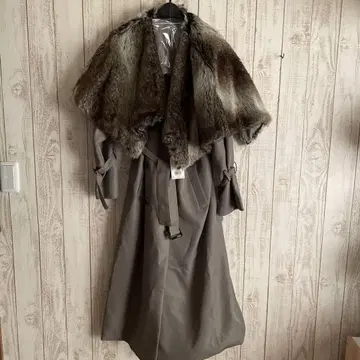 새상품 무루아 정가 1만 9690엔 롱 코트 퍼 포함