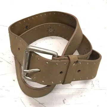 레트로 웨스턴 보헤미안 로데오 걸 구제 의류 잡화 하트 장식 가죽 벨트