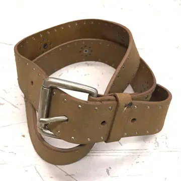 레트로 웨스턴 보헤미안 로데오 걸 구제 의류 잡화 하트 장식 가죽 벨트