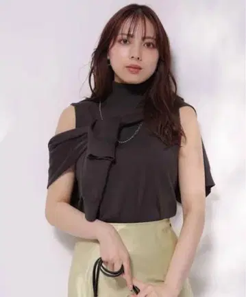 Mystrada 하이넥 니트 앙상블