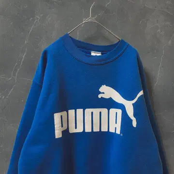 USA 빈티지 PUMA 로고 맨투맨 블루 M