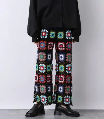 JEANASIS 핸드크로셰 모티브 팬츠